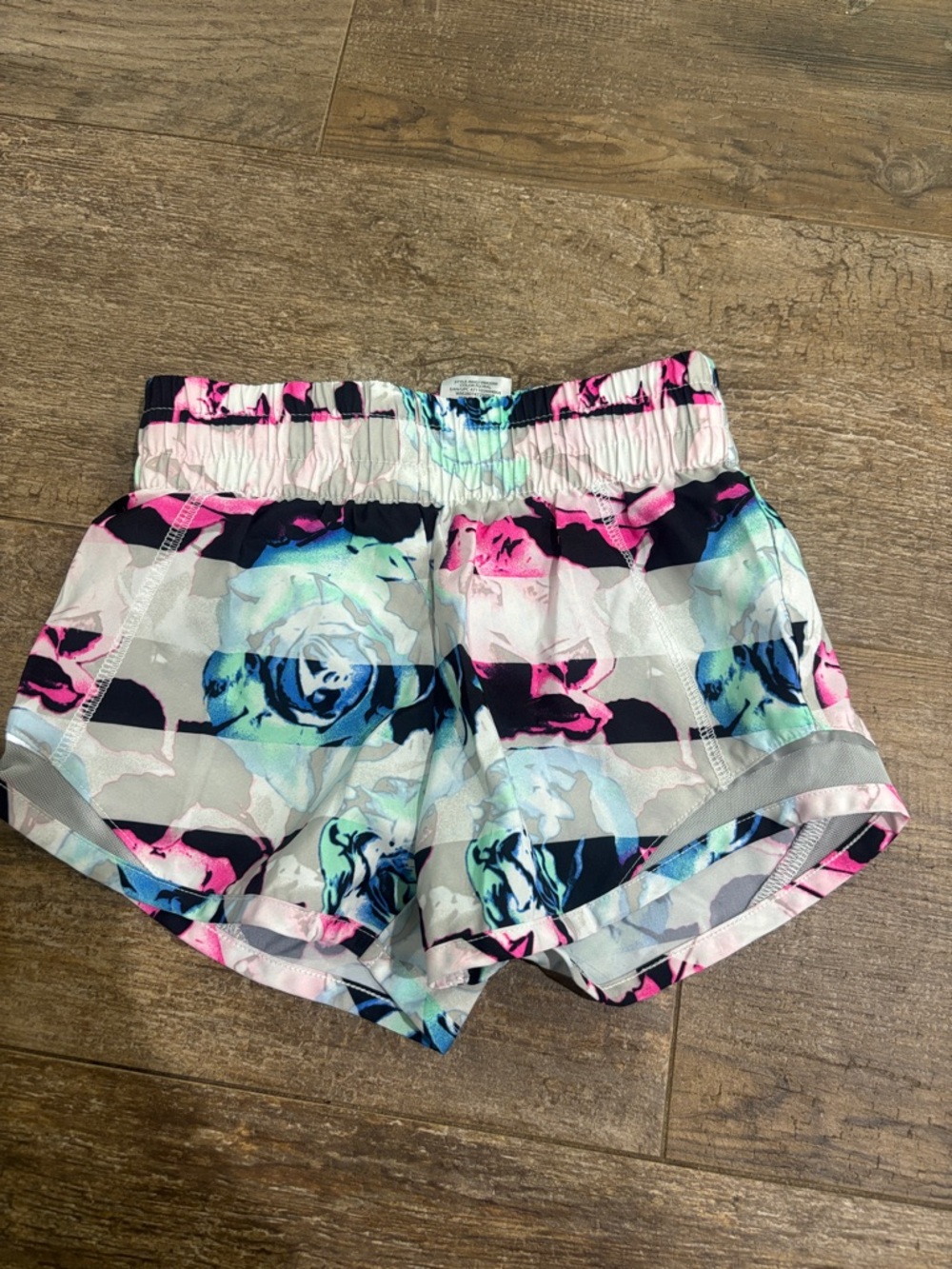 Girl’s Floral Active Shorts - Pink, Navy & Teal